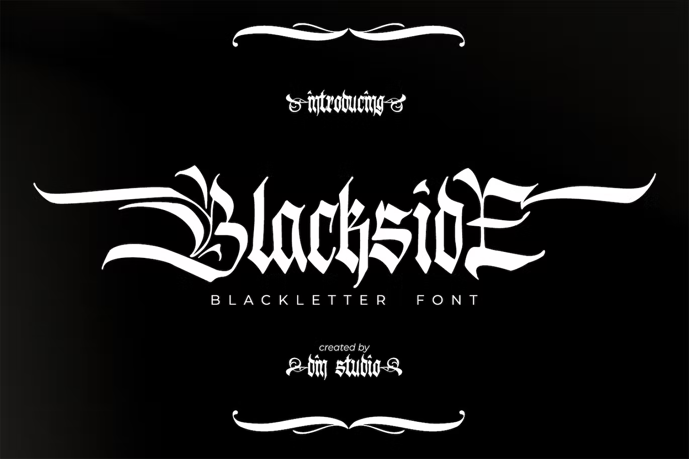 Blackside-Blackletter Font