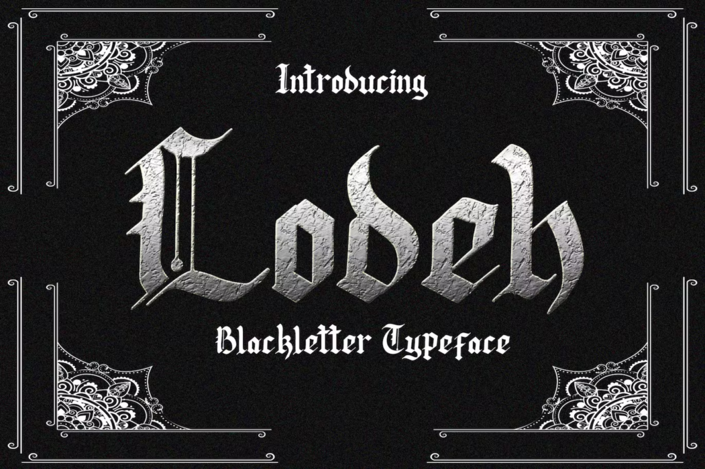 Lodeh - Black Letter Typeface