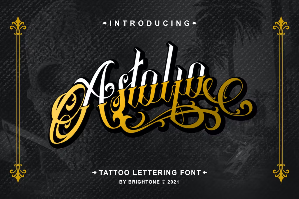 Astolfo - Tattoo Font