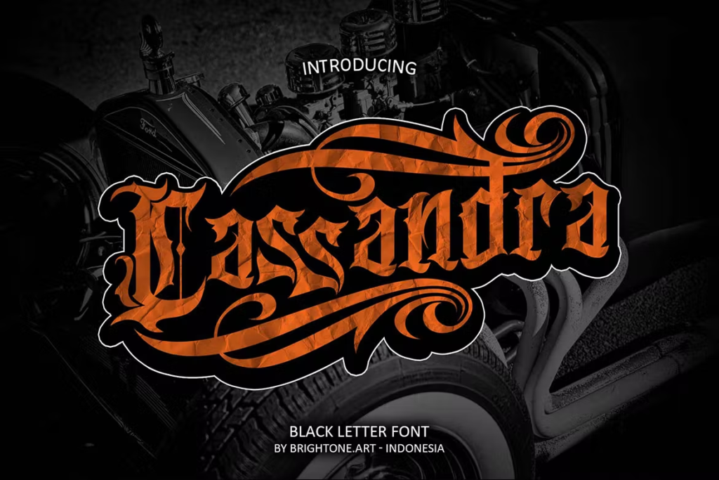 Cassandra - Tattoo Blackletter
