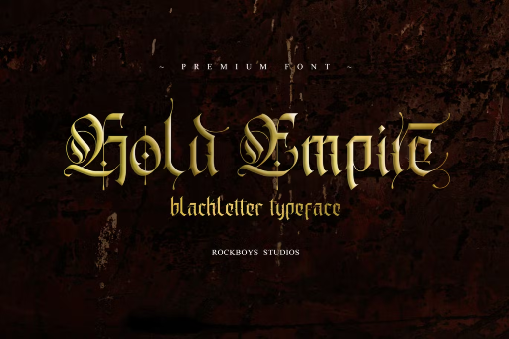 Gold Empire - Blackletter Font