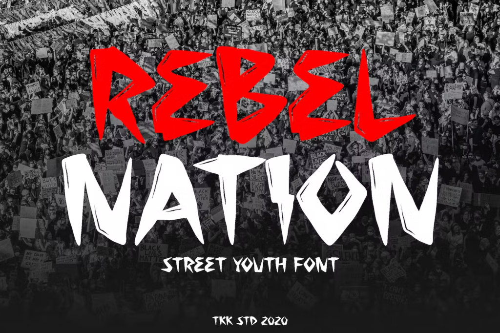 Rebel Nation - Tattoo Graffiti Font