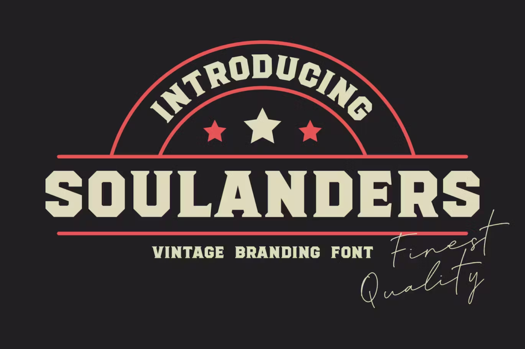 Soulanders - Vintage Bold Fonts