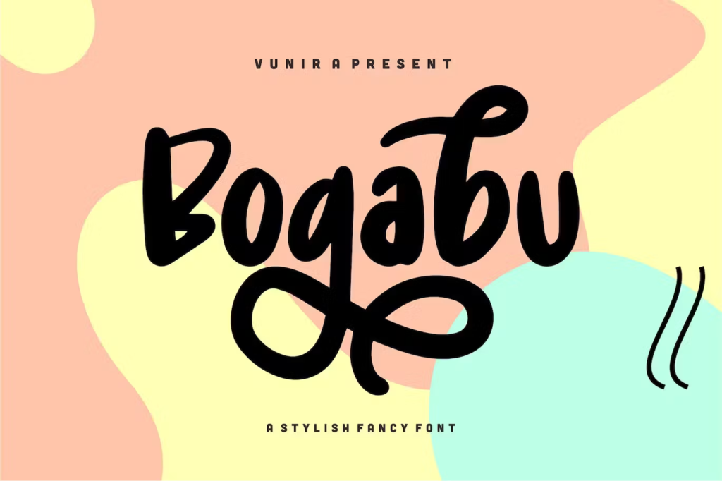 Bogabu – A Stylish Fancy Font