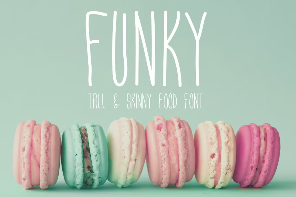 Funky - Tall & Skinny Typeface
