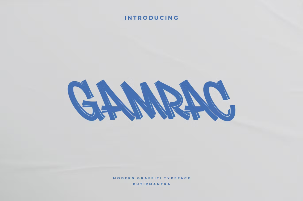 Gamrac - Graffiti Font