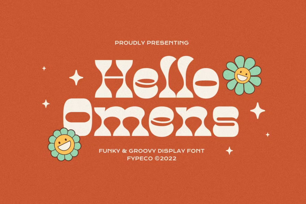 Hello Omens - Funky Groovy Font
