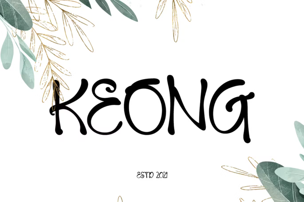 Keong Fancy Font