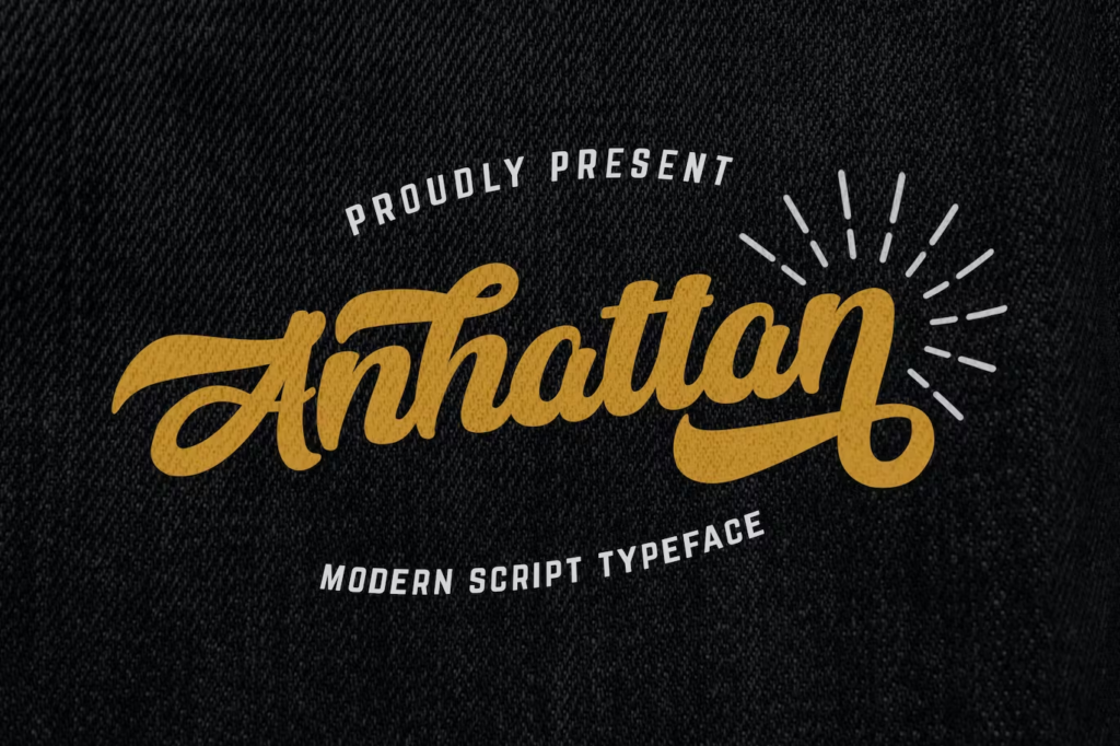 Anhattan - Retro Bold Script Font