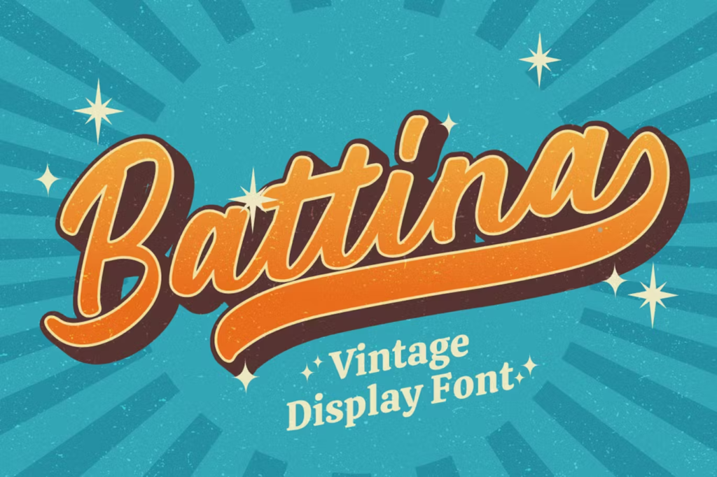 Battina - Vintage Display Font