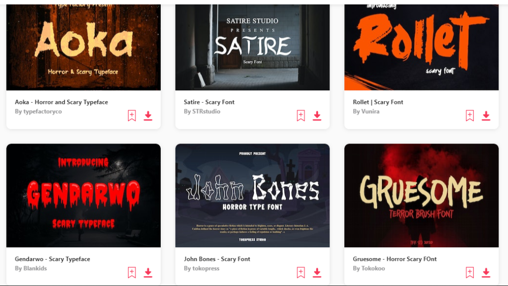 Best Scary Fonts