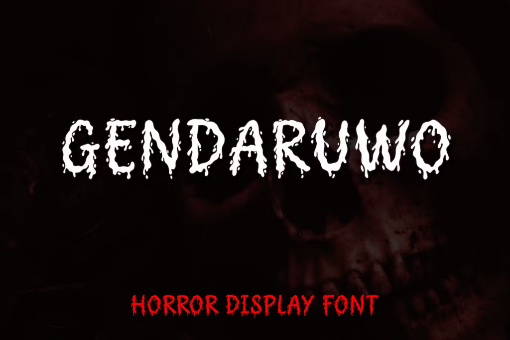 Gendaruwo - Horror Display Font