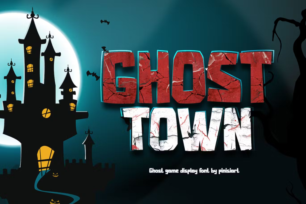 Ghost Town - Game Display Font