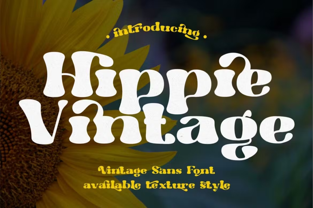 Hippie Vintage - Vintage Sans Font