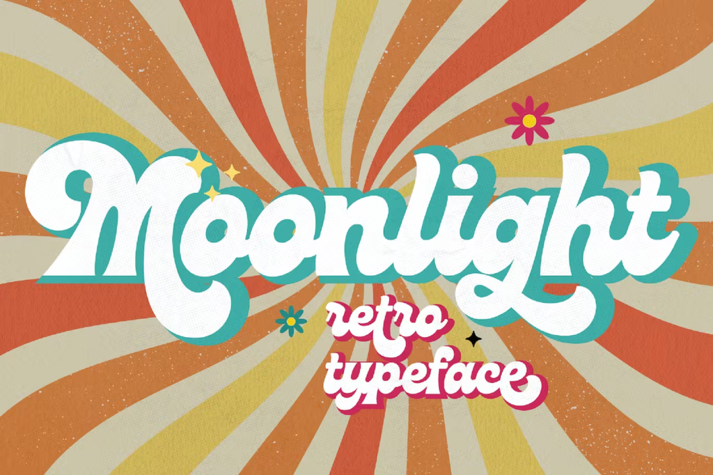 Moonlight - Groovy Disco Typeface