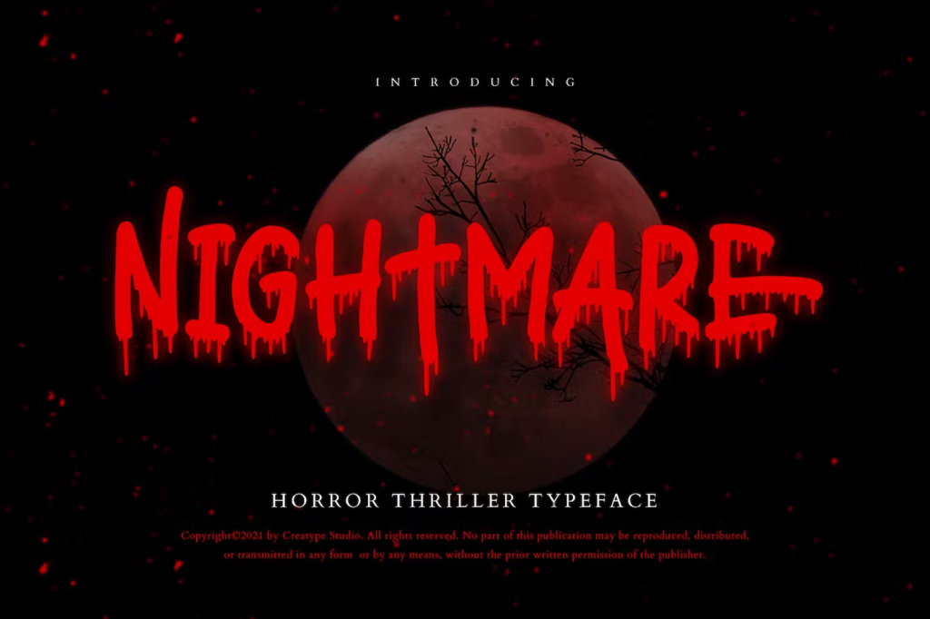 Nightmare Thriller Business Font