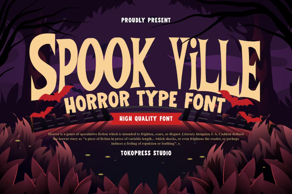 Spook Ville - Scary Font