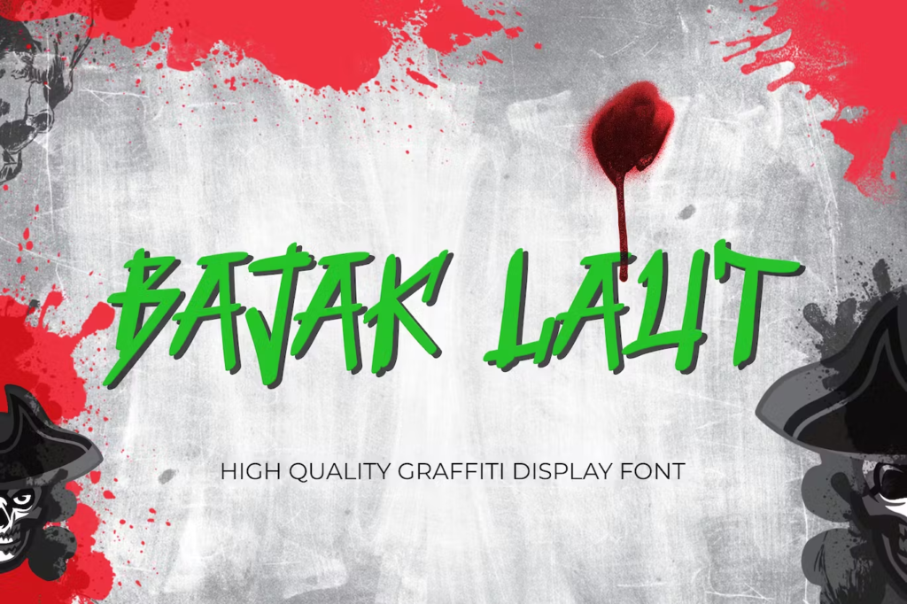 Bajak Laut - Graffiti Display Font