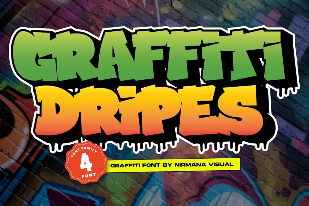 Graffiti Dripes - Graffiti Font