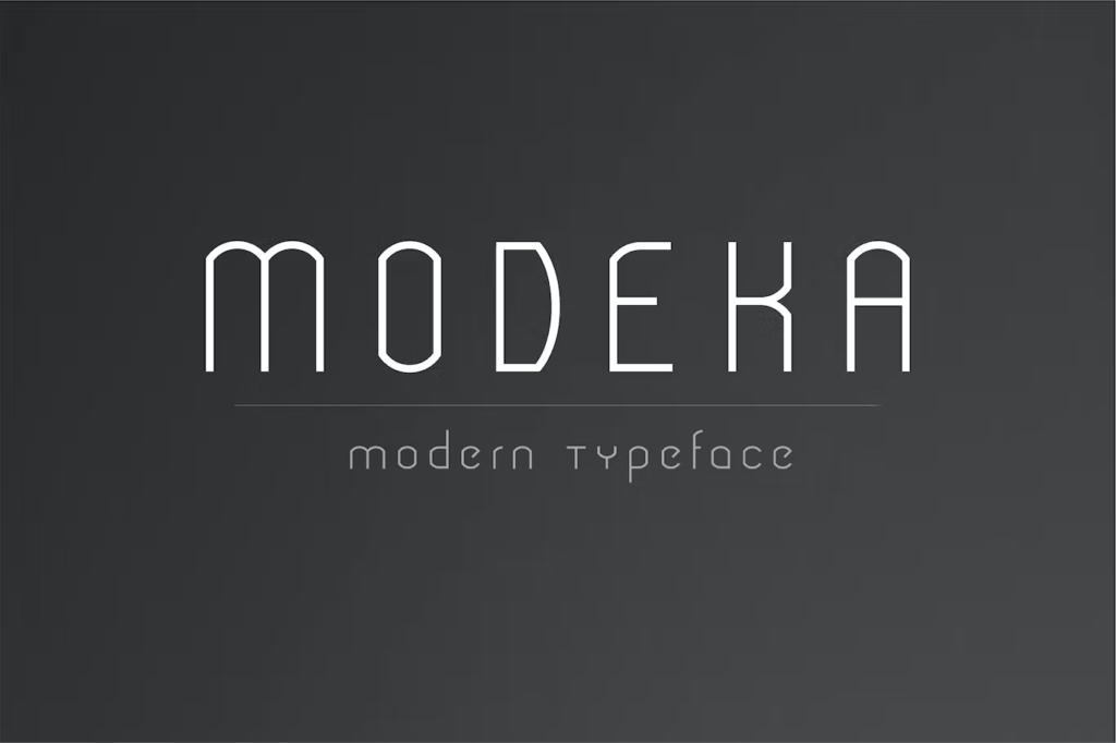 Modeka - Modern Font