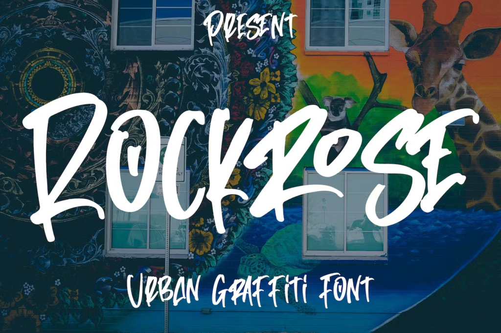 Rockrose - Urban Graffiti Font