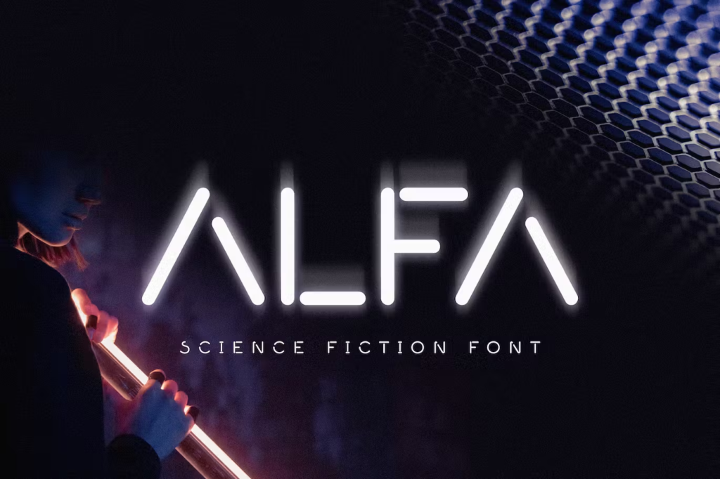 Alfa - Minimal Science Font