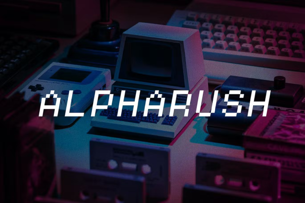 Alpharush - Retro Gaming Typeface