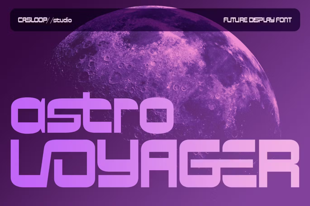 Astro Voyager Futuristic Typeface