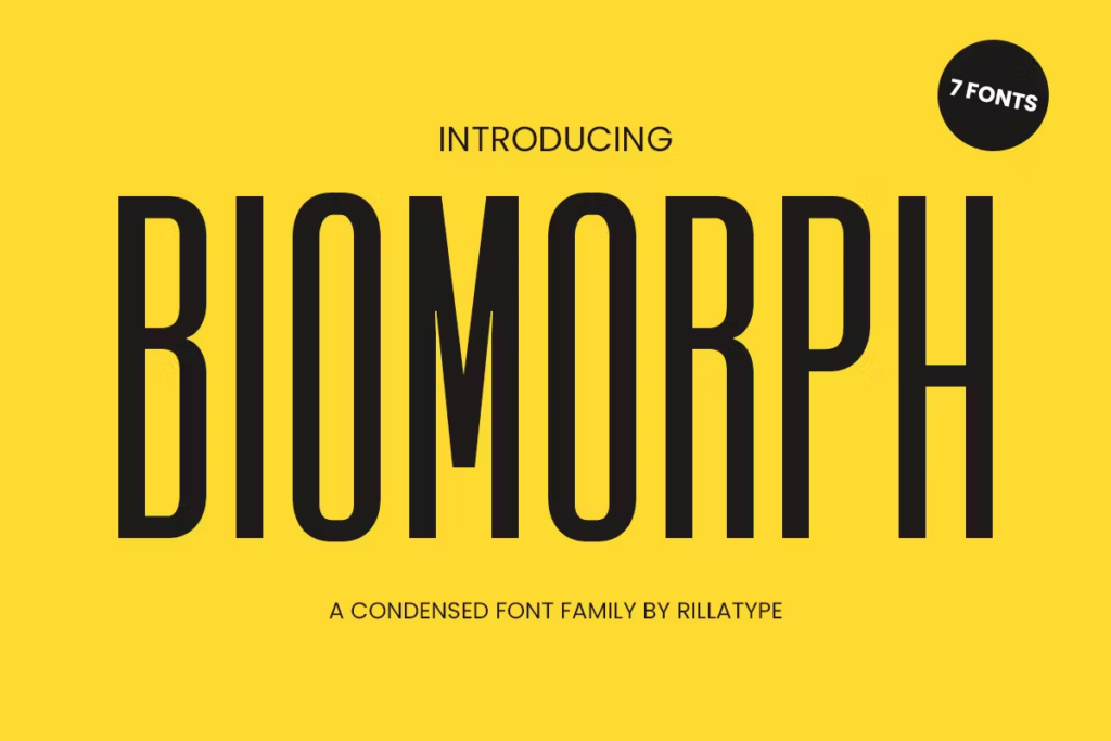 Biomorph Minimalist Font