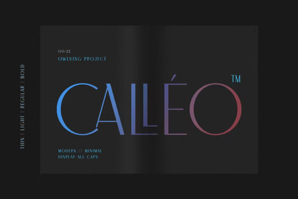 Calleo Minimal Font