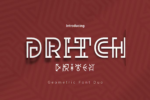 Dritch Geometric Font Duo