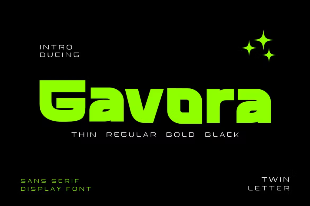 Gavora Geometric Font