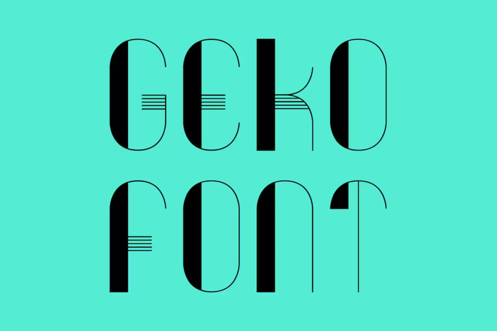 Geko Geometric Font