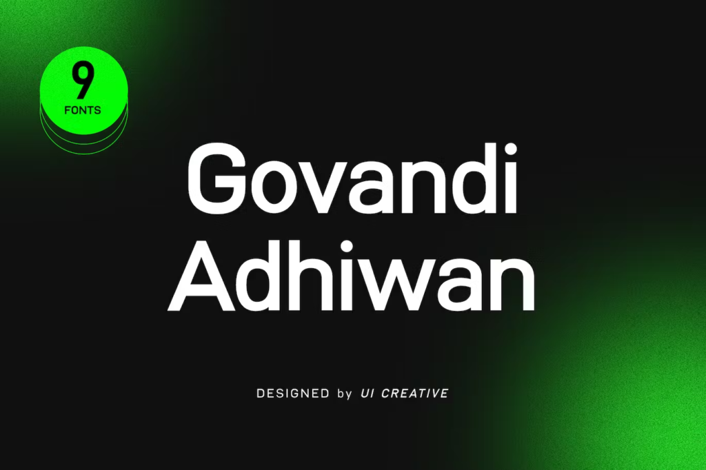 Govandi Adhiwan Sans Serif Font Family
