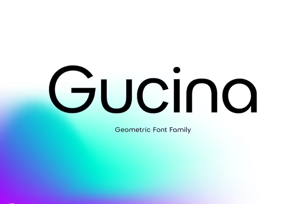 Gucina Geometric Font Family