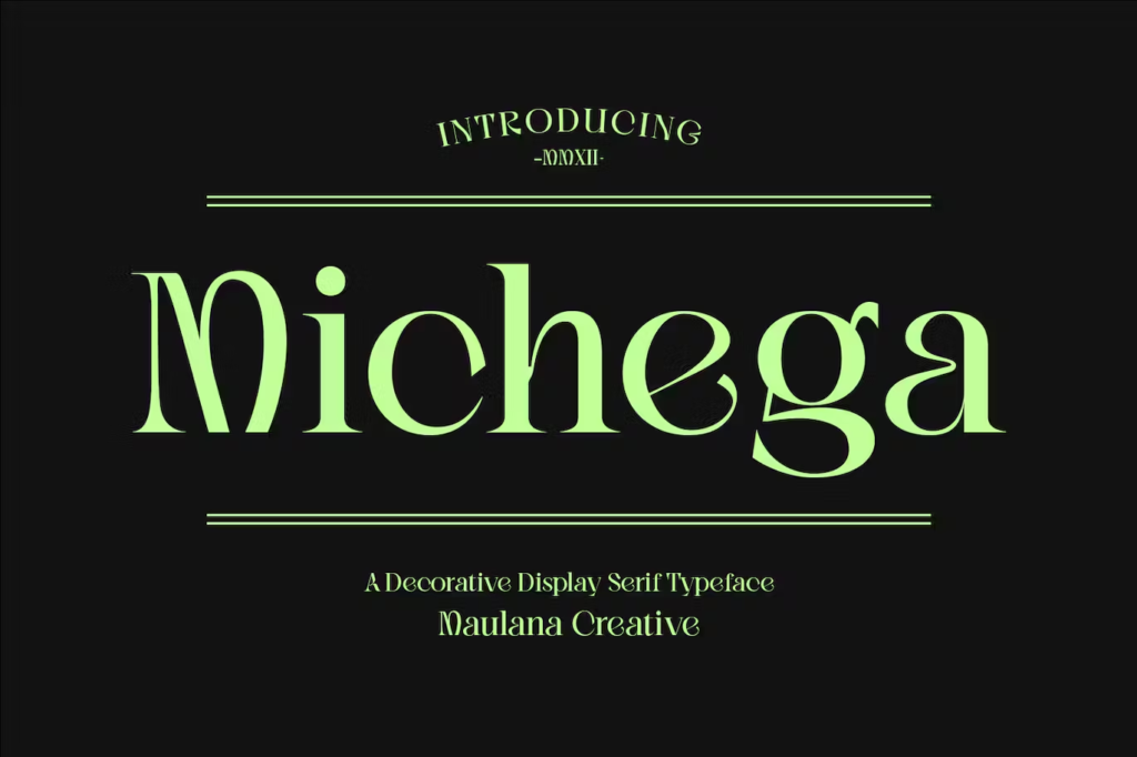 Michega Decorative Serif Typeface