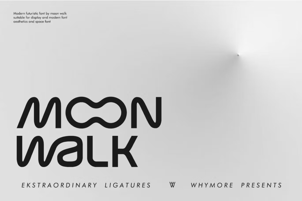 Moon Walk - Futuristic Modern Fonts