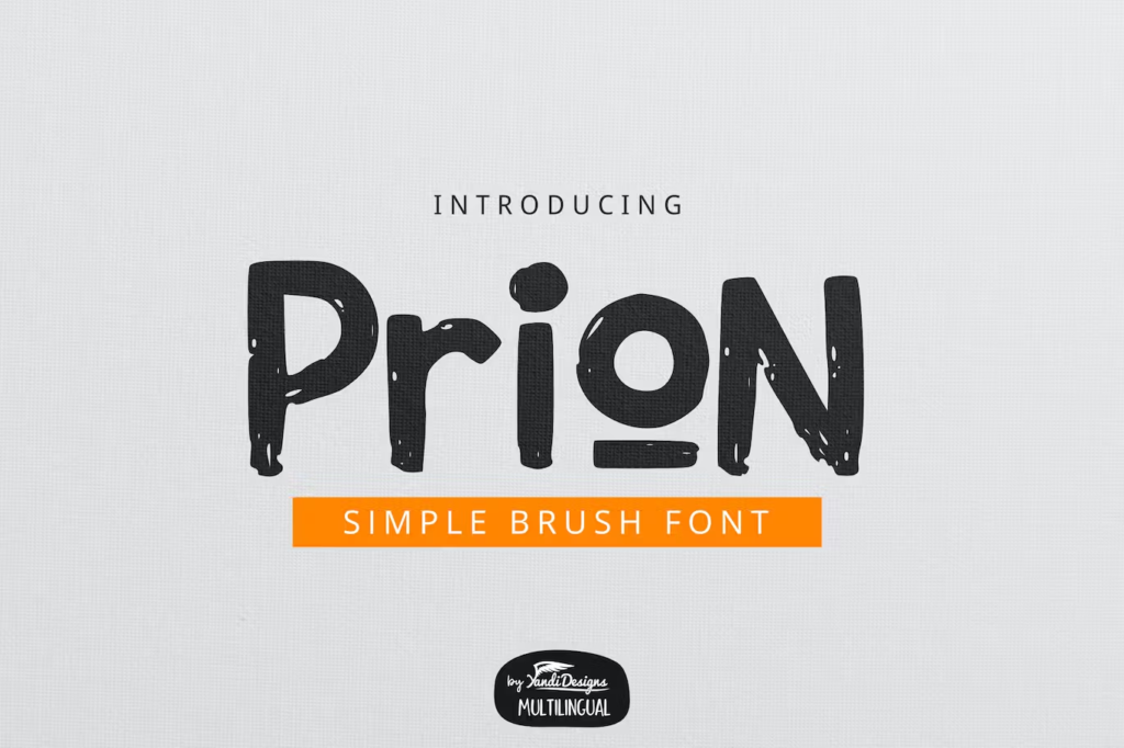Prion Brush Font