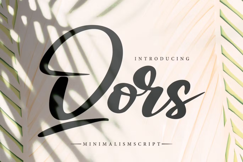 Qors - Minimalism Script Font