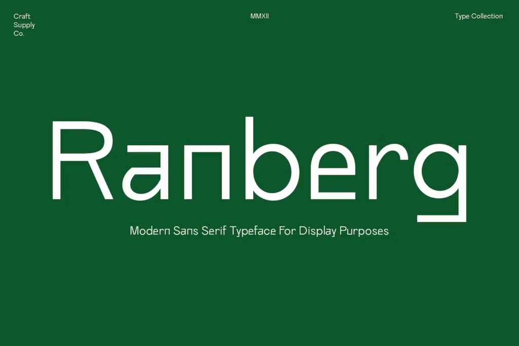 Ranberg - Modern Sans Serif
