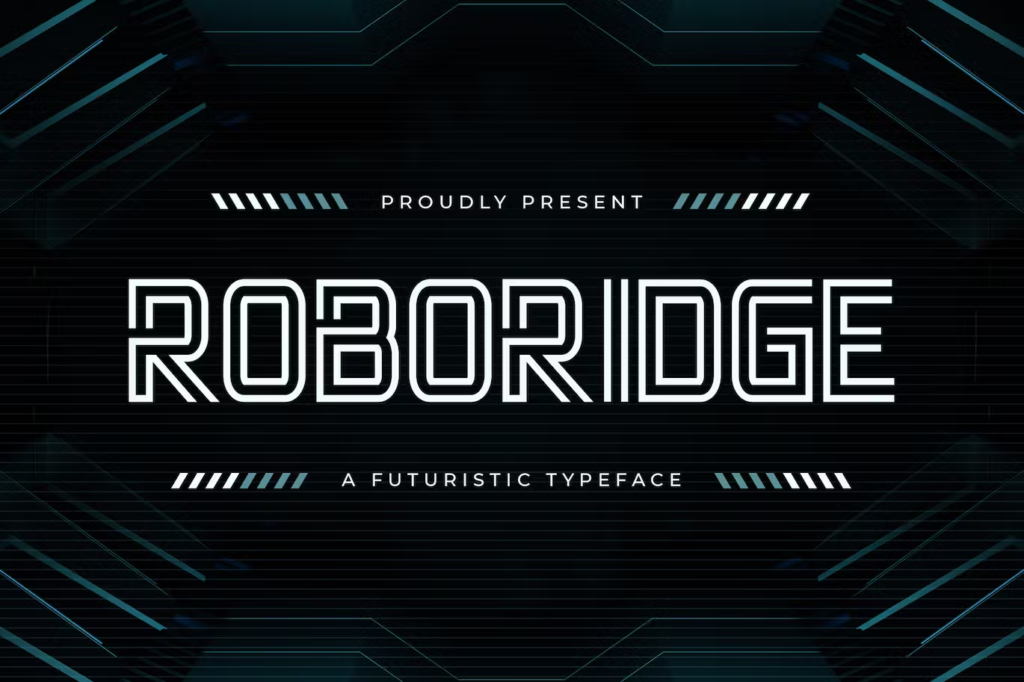 Roboridge - A Futuristic Typeface
