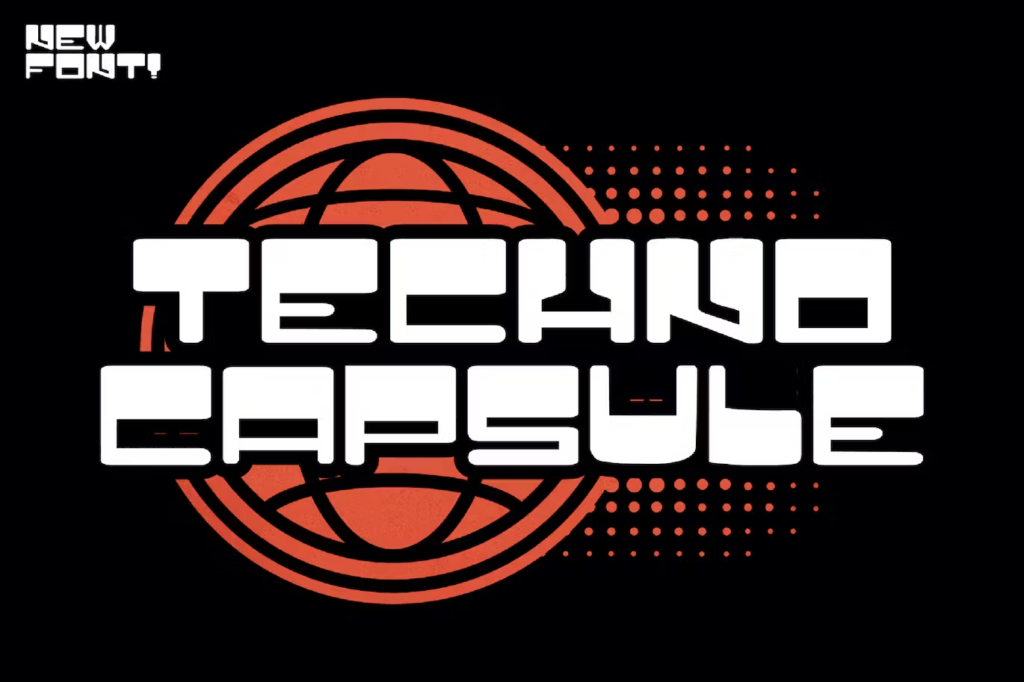 TechTechno Capsule - Futuristic Typeface