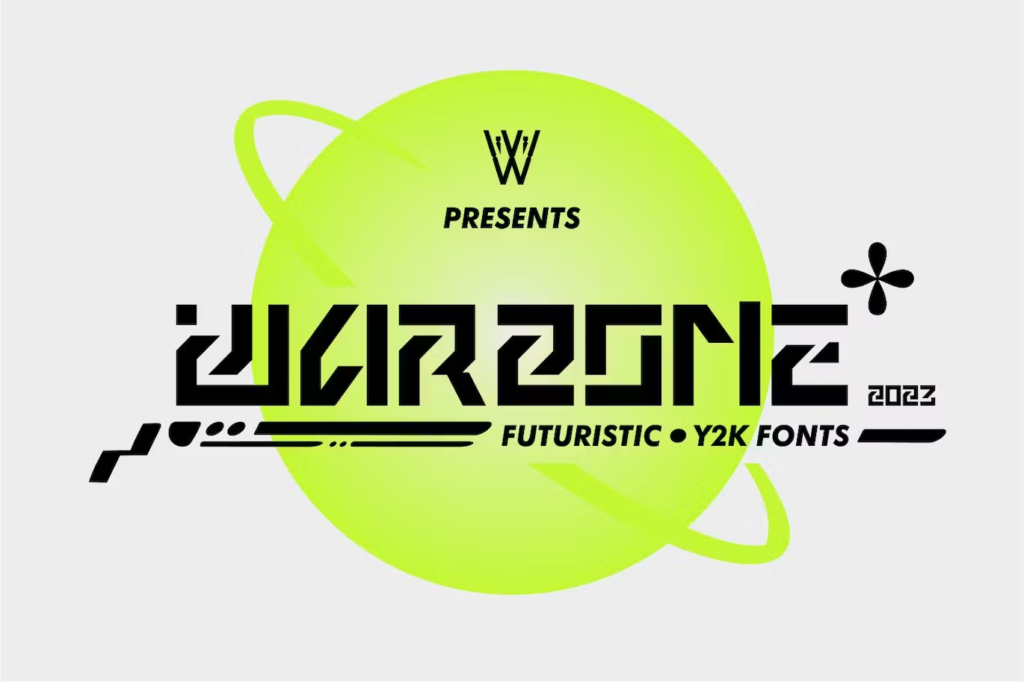 Warzone Y2K Futuristic fonts