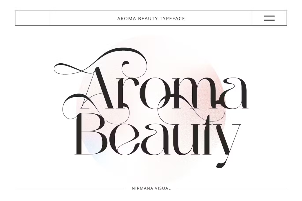 Aroma Beauty - Wedding Font
