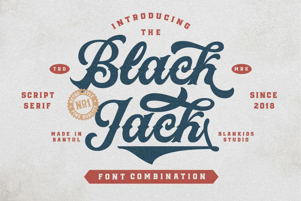Black Jack - Vintage Font