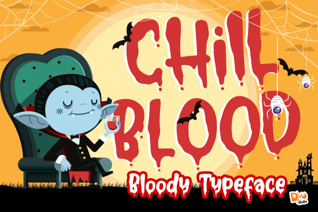 Chill Blood - Bloody Typeface
