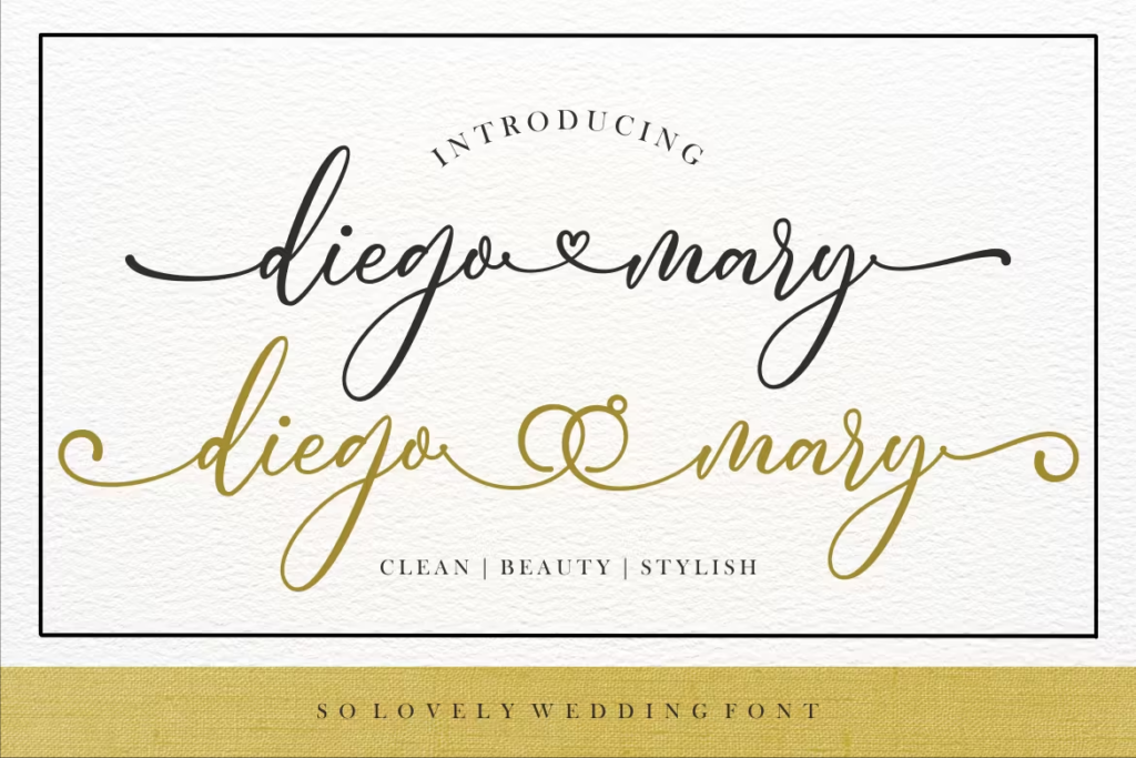 Diego Mary A Wedding Font