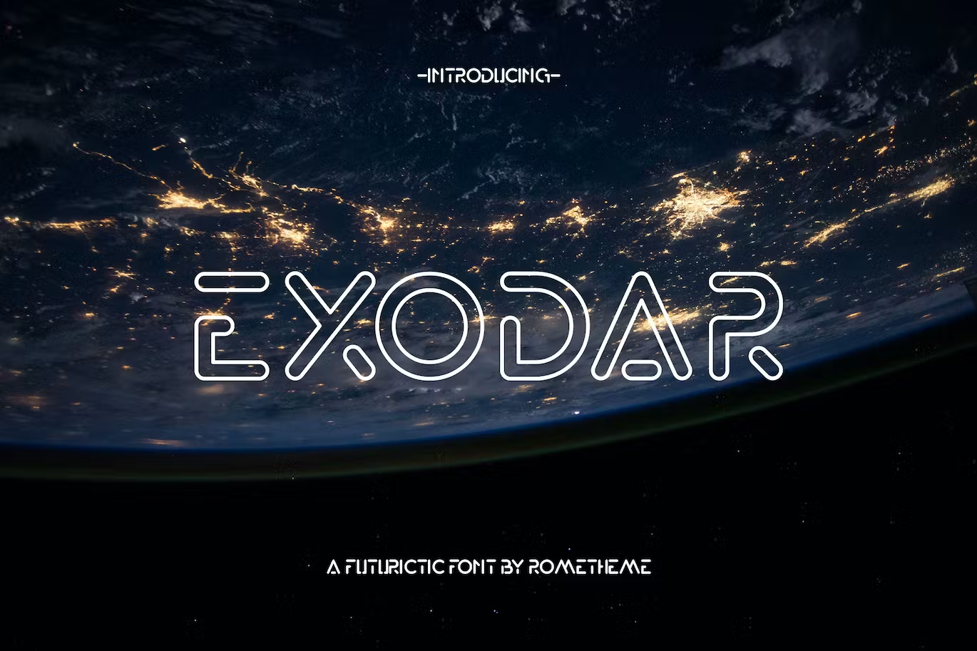 Exodar - Futuristic Font YR