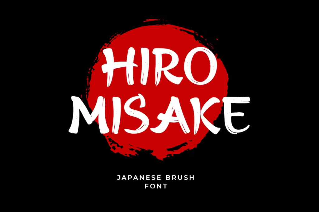 Hiro Misake Brush Japanese Font