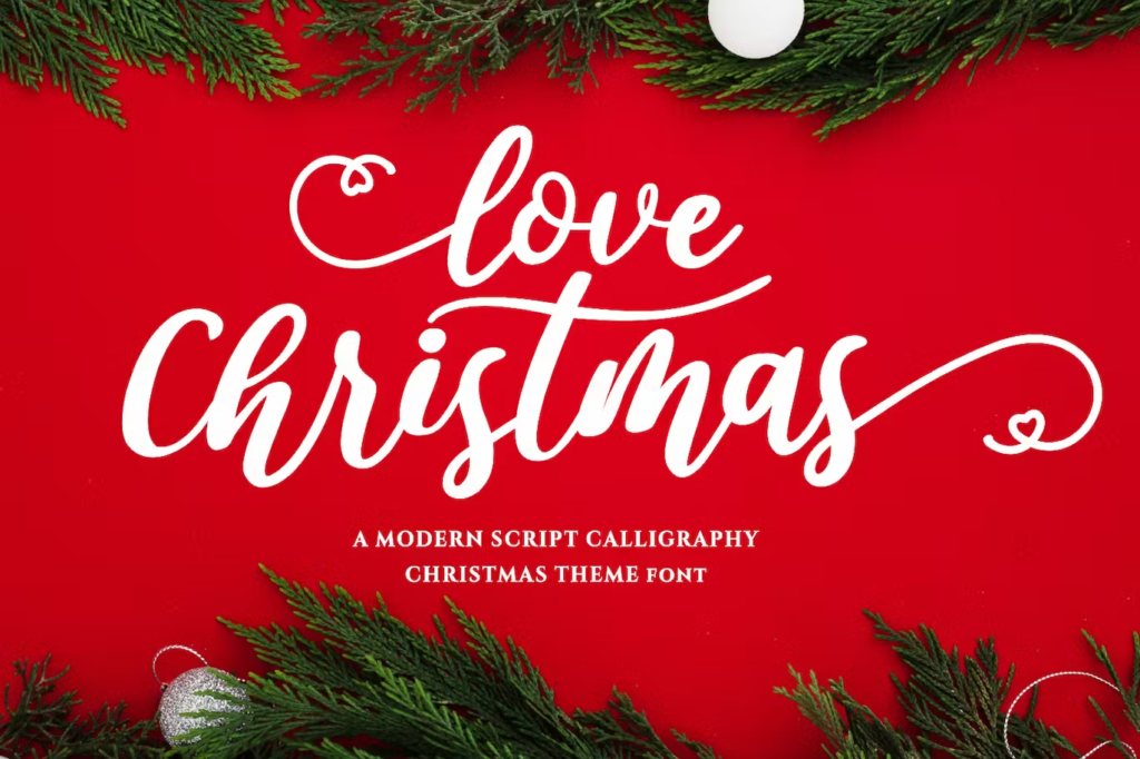 Love Christmas - Modern Calligraphy Font